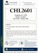 CHL2601 Assignment 3 &lpar;QUALITY ANSWERS&rpar; 2026