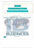 Test Bank - International Business&colon; Environments & Operations&comma; 17th Edition by Daniels&comma; Radebaugh & Sullivan&comma; All 20 Chapters Covered&comma; Verified Latest Edition