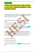 PHARM HESI EXAM STUDY GUIDE&period; GRADED  A&plus;&period; WITH 100&percnt; VERIFIED ANSWERS&period; LATEST  2025&sol;2026 UPDATE&period; 