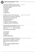 NURS 612 Maryville Exam 4 MC &sol; Comprehension Practice Questions &sol; Study Guide Newest Actual Questions & Answers &lpar;A&plus; Guide Solution&rpar;