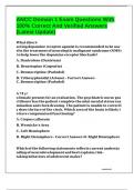 ANCC Domain 1 Exam Questions With 100&percnt; Correct And Verified Answers &lpar;Latest Update&rpar;
