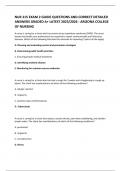 NUR 215 EXAM 2 GUIDE QUESTIONS AND CORRECT DETAILED ANSWERS GRADED A&plus; LATEST 2025&sol;2026 - ARIZONA COLLEGE OF NURSING 