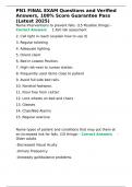 PN1 FINAL EXAM Questions and Verified Answers&comma; 100- Score Guarantee Pass &lpar;Latest 2025&rpar;&period;