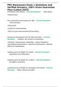 PN1 Rasmussen &ndash; Exam 1 Questions and Verified Answers &lpar;Latest 2025&rpar; &ndash; 100&percnt; Score Guarantee