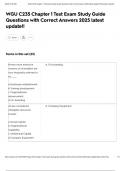 WGU C235 Chapter 1 Test Exam Study Guide Questions with Correct Answers 2025 latest update&excl;&excl;