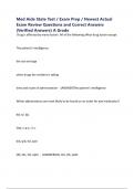 Med Aide State Test &sol; Exam Prep &sol; Newest Actual Exam Review Questions and Correct Answers &lpar;Verified Answers&rpar; A Grade