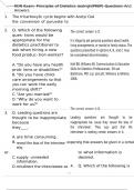 RDN Exam&colon; Principles of Dietetics &lpar;eatrightPREP&rpar; Questions And Answers