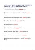 ATI Proctored A&P Review EXAM &lpar;2025 &rpar; QUESTIONS &vert;FREQUENTLY TESTED QUESTIONS &vert;&vert;VERIFIED SOLUTIONS &lpar;100&percnt; CORRECT&rpar;