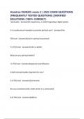 Hondros NUR205 exam 2 &vert; 2025 EXAM QUESTIONS &vert;FREQUENTLY TESTED QUESTIONS &vert;&vert;VERIFIED SOLUTIONS &lpar;100&percnt; CORRECT&rpar;