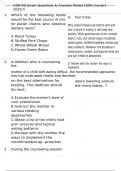 CDR RD Exam Questions & Answers Rated 100&percnt; Correct 2025&excl;&excl;&excl;