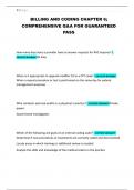 BILLING AND CODING CHAPTER 6&semi; COMPREHENSIVE Q&A FOR GUARANTEED PASS