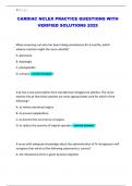 CARDIAC NCLEX PRACTICE QUESTIONS WITH VERIFIED SOLUTIONS 2025