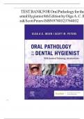 Test Bank For Oral Pathology for the Dental Hygienist 8th Edition by Olga A&period; C&period; Ibsen&vert;&vert;ISBN 978-0323764032&vert;&vert;All Chapters&vert;&vert;Complete Guide A&plus;