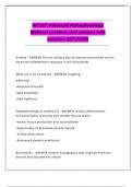 NR 507&colon; Advanced Pathophysiology Midterm questions and answers with solutions 2025&sol;2026