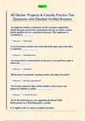 AD BANKER AL P&C PRACTICE COMP  EXAM Questions with Detailed Verified  Answers