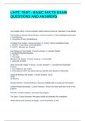 LIHTC TEST - BASIC FACTS EXAM QUESTIONS AND ANSWERS