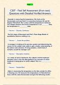 C207 - Final Self Assessment &lpar;from text&rpar;  Questions with Detailed Verified Answers 