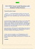 C214 WGU Study Guide0 Questions with  Detailed Verified Answers 