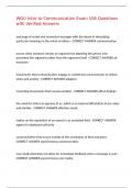 WGU Intro to Communication Exam 106 Questions with Verified Answers&comma;100&percnt;CORRECT