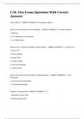 CAL Fire Exam Questions With Correct Answers