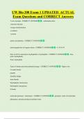 UW Bio 200 Exam 1 UPDATED  ACTUAL   Exam Questions and CORRECT Answers