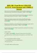 BIOL 200 - Exam Review UPDATED   ACTUAL  Exam Questions and CORRECT  Answers