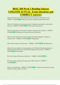 BIOL 200   Bundled Exam Questions WITH  CORRECT Answers