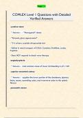COMLEX Level 1 Questions with Detailed  Verified Answers