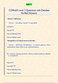 COMLEX Level 3 Questions with Detailed  Verified Answers