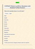 COMLEX Medical Law&sol;Ethics Questions with  Detailed Verified Answers