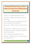 National Real Estate Exam - Guide to Pearson Vue Book Exam 2025 Questions and Answers