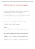 EDKP 396&comma; Advanced Exercise Physiology Test and all detailed answers