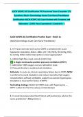 AACN ACNPC-AG Certification PSI Proctored Exam Complete 175 Questions Adult -Gerontology Acute Care Nurse Practitioner Certification AACN ACNPC-AG Exam Review with Answers and Rationales &vert; 100&percnt; Pass Guaranteed &vert; Graded A&plus; &vert;
