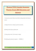 Pearson VUE&colon; Casualty Insurance Practice Exam 2025 Questions and Answers
