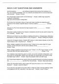 SACA C-207 QUESTIONS AND ANSWERS