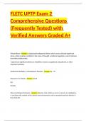 FLETC UPTP Exam 2 Comprehensive Questions &lpar;Frequently Tested&rpar; with Verified Answers Graded A&plus;