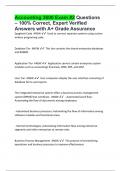 Accounting 3600 Exam &num;2 Questions &ndash; 100&percnt; Correct&comma; Expert Verified  Answers with A&plus; Grade Assurance 