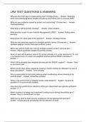 LPM TEST QUESTIONS & ANSWERS
