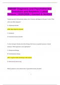 PMHNP Diagnosis and Psychotherapy Questions and Answers &vert; Latest Version &vert; 2025&sol;2026 &vert; Correct & Verified