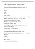 LPM EXAM QUESTIONS AND ANSWERS