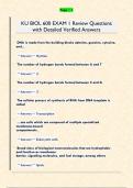 KU BIOL 600 EXAM 1 Review Questions  with Detailed Verified Answers 