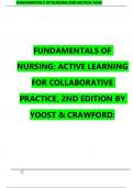 Test Bank Fundamentals of Nursing&comma; 3rd Edition by Barbara L Yoost Complete guide Chapter 1- 42&vert; Test Bank 100&percnt; Veri&filig;ed Answers PDF