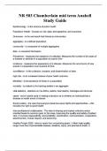 NR 503 Chamberlain mid term Anabell  Study Guide  actual exam questions and correct detailed answers (verified answers) graded a+