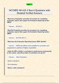 NCOERS AR 623-3 Board Questions with  Detailed Verified Answers