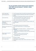 Exam &lpar;elaborations&rpar; CA Law and ethics dental hygiene   