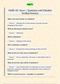 NURS 221 Exam 1 Questions with Detailed  Verified Answers 
