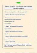 NURS 221 Exam 2 Questions with Detailed  Verified Answers