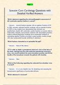 Sonosim Core Cardiology Questions with  Detailed Verified Answers
