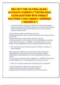 WGU D677 Pre OA FINAL EXAM &vert; ACCURATE CURRENTLY TESTING REAL EXAM QUESTIONS WITH CORRECT SOLUTIONS &lpar;100&percnt; CORRECT ANSWERS&rpar; &vert;&vert;GRADED A&plus;&vert;