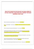WGU D570 COGNITIVE PSYCHOLOGY OA EXAM COMPLETE  ACTUAL EXAM REAL QUESTIONS WITH CORRECT DETAILED ANSWERS LATEST 2025